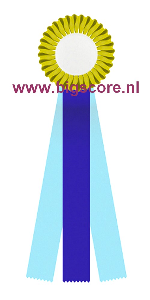 R 12 1-Ringsrozet Multi 3 liasters Blanco Ø 10,5 L: 25 cm met optie Full-Colour Ø 50 mm afslag